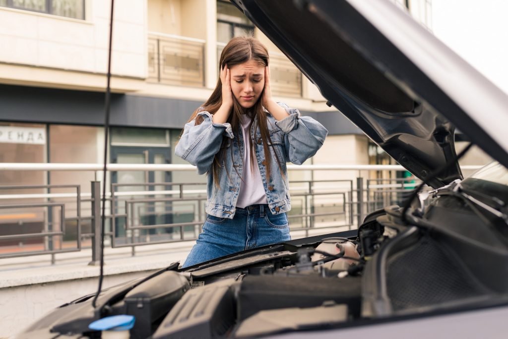 Teenage girl car